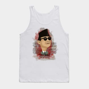 Soekarno ( The First President Indonesian) Tank Top